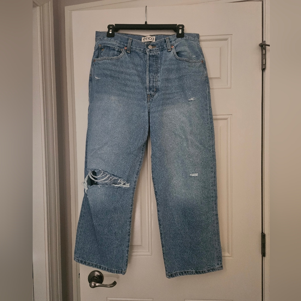 Etica Altin Loose Crop Womens Jeans, Size 30